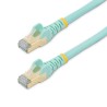 StarTech.com 6ASPAT7MAQ kabel sieciowy Kolor Aqua 7 m Cat6a S/UTP (STP)