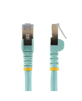 StarTech.com 6ASPAT7MAQ kabel sieciowy Kolor Aqua 7 m Cat6a S/UTP (STP)