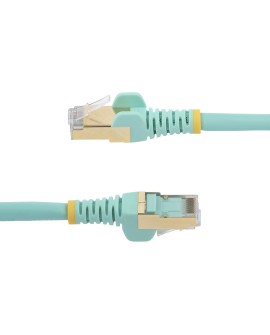StarTech.com 6ASPAT7MAQ kabel sieciowy Kolor Aqua 7 m Cat6a S/UTP (STP)