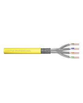 Digitus Kabel instalacyjny kat.7A, S/FTP, Dca-s1a d1 a1 , AWG 22/1, LSOH, 100m, żółty