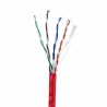 LANBERG KABEL UTP 1GB/S 305M DRUT CCA CZERWONY LCU6-10CC-0305-R