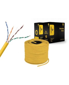 GEMBIRD UTP KABEL DRUT KAT 5E CCA 305M ŻÓŁTY AWG24