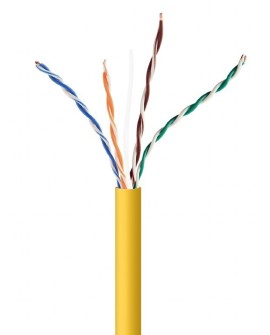 GEMBIRD UTP KABEL DRUT KAT 5E CCA 305M ŻÓŁTY AWG24