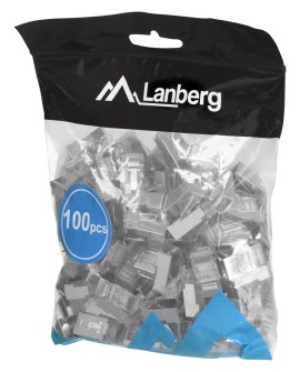 LANBERG WTYK SIECIOWY PRZELOTOWY RJ45 (8P8C) KAT.5E FTP 100 SZT. PLS-5000EZ