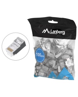 LANBERG WTYK SIECIOWY PRZELOTOWY RJ45 (8P8C) KAT.5E FTP 100 SZT. PLS-5000EZ