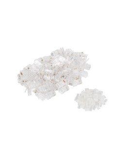 LANBERG WTYK SIECIOWY RJ45 (8P8C) KAT.6 UTP (100SZT) Z PROWADNICĄ DO LINKI I DRUTU