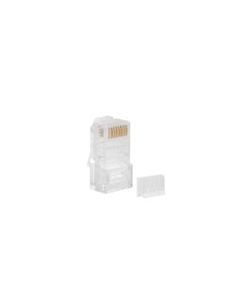 LANBERG WTYK SIECIOWY RJ45 (8P8C) KAT.6 UTP (20SZT) Z PROWADNICĄ DO LINKI I DRUTU