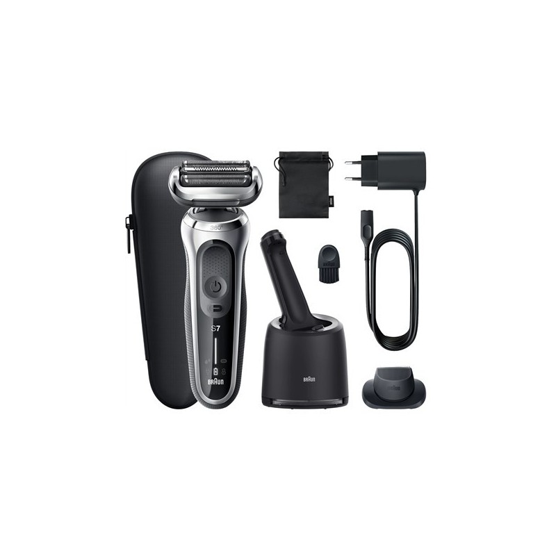 Braun Series 7 71-S7200c Golarka foliowa Przycinarka Czarny, Srebrny