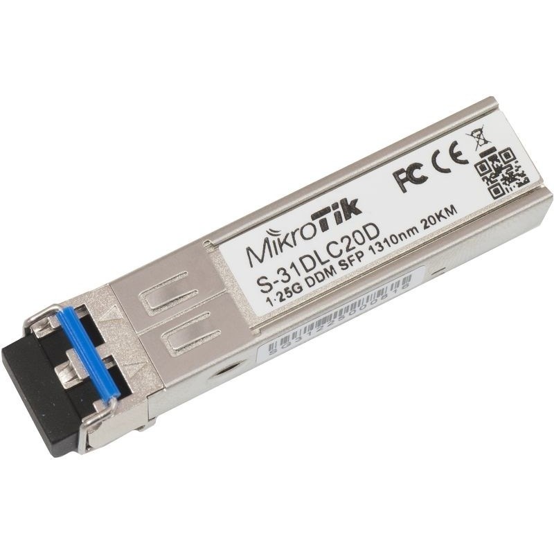 Mikrotik S-31DLC20D moduł przekaźników sieciowych 1250 Mbit/s SFP 1310 nm