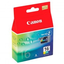 Canon oryginalny ink / tusz BCI-16 C, 9818A020, 9818A002, color, 2*100s, 2-pack -