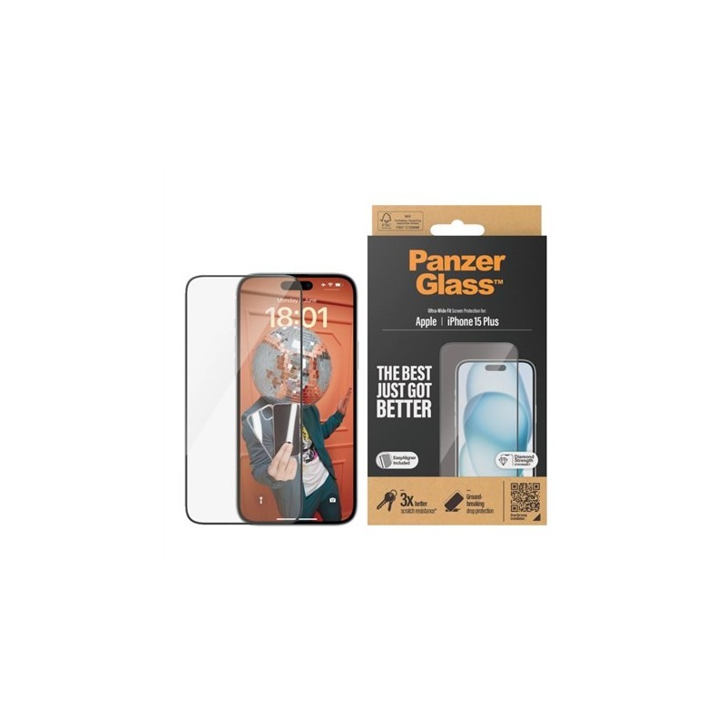 PanzerGlass Ultra Wide Fit Przezroczysta ochrona ekranu Apple 1 szt.