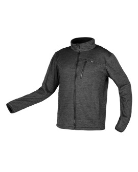 Bluza rozpinana OUTDOOR, pique, szara, rozmiar XXXL