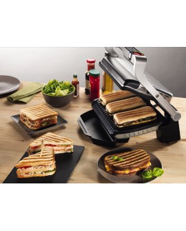 Grill Tefal OptiGrill GC712D34 (stołowy-zamknięty 2000W kolor inox)