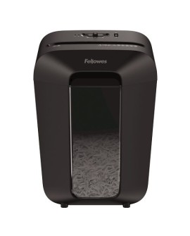 Niszczarka Fellowes LX70, 4407501 kolor czarny, 18 litrów, Niszczy jednorazowo do 11 kartek A4 (70g) na ścinki 4×40 mm