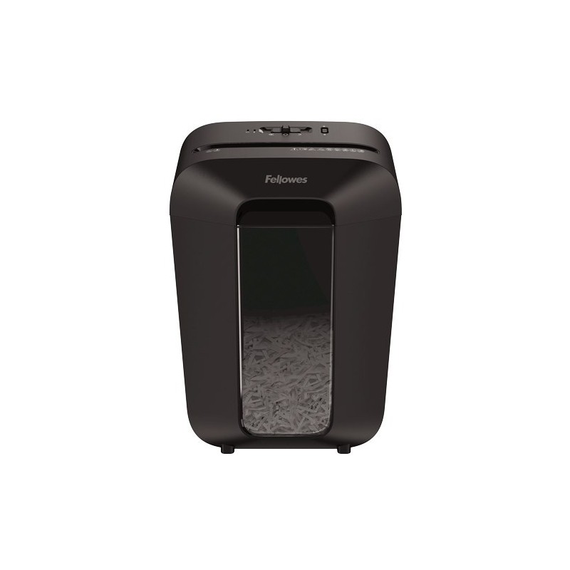 Niszczarka Fellowes LX70, 4407501 kolor czarny, 18 litrów, Niszczy jednorazowo do 11 kartek A4 (70g) na ścinki 4×40 mm
