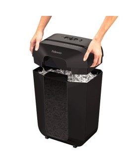 Niszczarka Fellowes LX70, 4407501 kolor czarny, 18 litrów, Niszczy jednorazowo do 11 kartek A4 (70g) na ścinki 4×40 mm