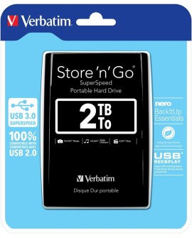 Verbatim Store 'n' Go zewnętrzny dysk twarde 2048 GB Czarny