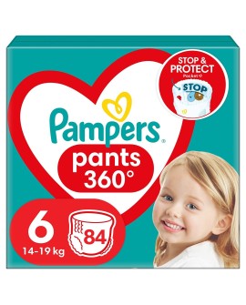 PAMPERS Pieluchomajtki XL Rozm 6, 15+kg,84szt