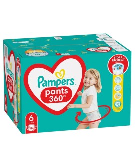 PAMPERS Pieluchomajtki XL Rozm 6, 15+kg,84szt