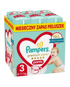 Pieluchy PAMPERS Premium PANTS MTH rozm 3 (6-11kg) 144szt
