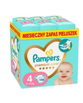 Pampers Premium Monthly Box Rozm. 4, 8-14kg 174szt