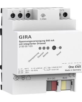 GIRA zasilacz 640 mA z dławikiem KNX ONE 213000