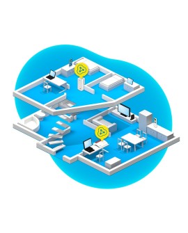 FRITZ!Powerline 1240 AX 1200 Mbit/s Przewodowa sieć LAN Wi-Fi Biały 1 szt.