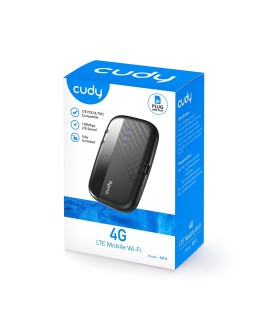 Cudy MF4 router bezprzewodowy Jedna częstotliwości (2,4 GHz) 4G Czarny