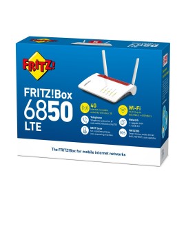 FRITZ!Box 6850 LTE router bezprzewodowy Gigabit Ethernet Dual-band (2.4 GHz/5 GHz) 4G Biały