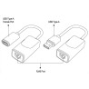 Techly 103199 Extender USB po kablu sieciowym RJ45