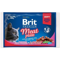 Brit Cat Pouches MEAT PLATE...