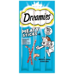 Dreamies Meaty Sticks Łosoś...