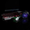 Marvo CM303 zestaw klawiatura przewodowa (USB) US, czarno-srebrna + mysz i słuchawki dla graczy, do gry, membranowa rodzaj podśw