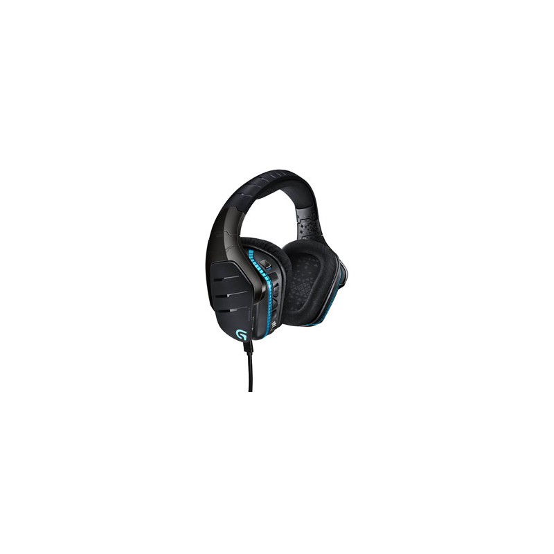 Logitech G633 Gaming Headset, słuchawki z mikrofonem, przewodowa, czarna, 7.1 (virtual), podświetlane, zamknięte, do gry typ 3.5
