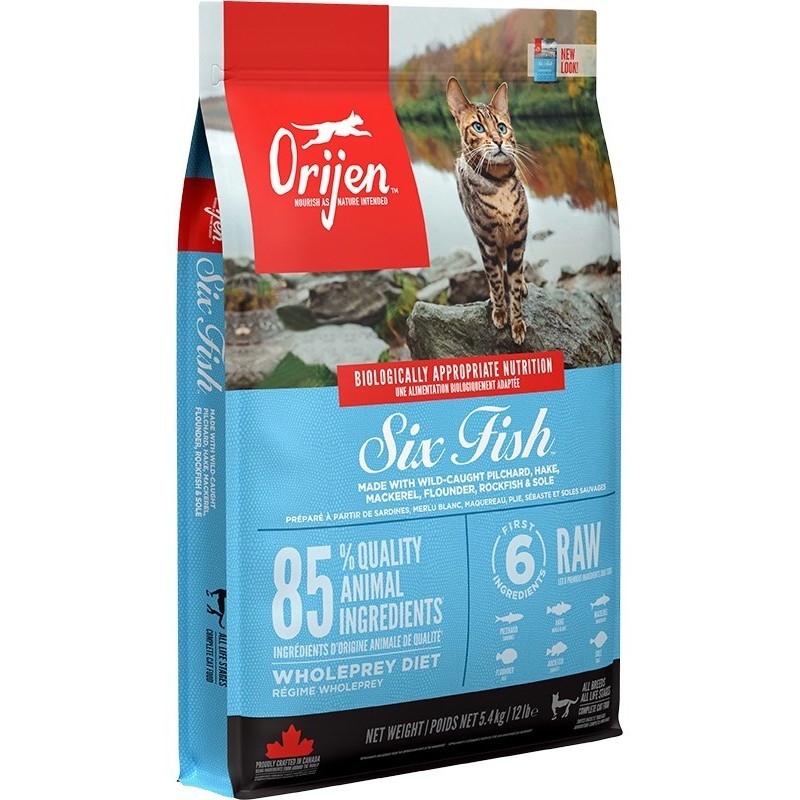 ORIJEN Cat Six Fish - sucha karma dla kota - 5,4g