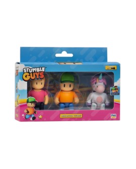 STUMBLE GUYS - MINI FIGURKI- ZESTAW 3 FIGUREK VER.A