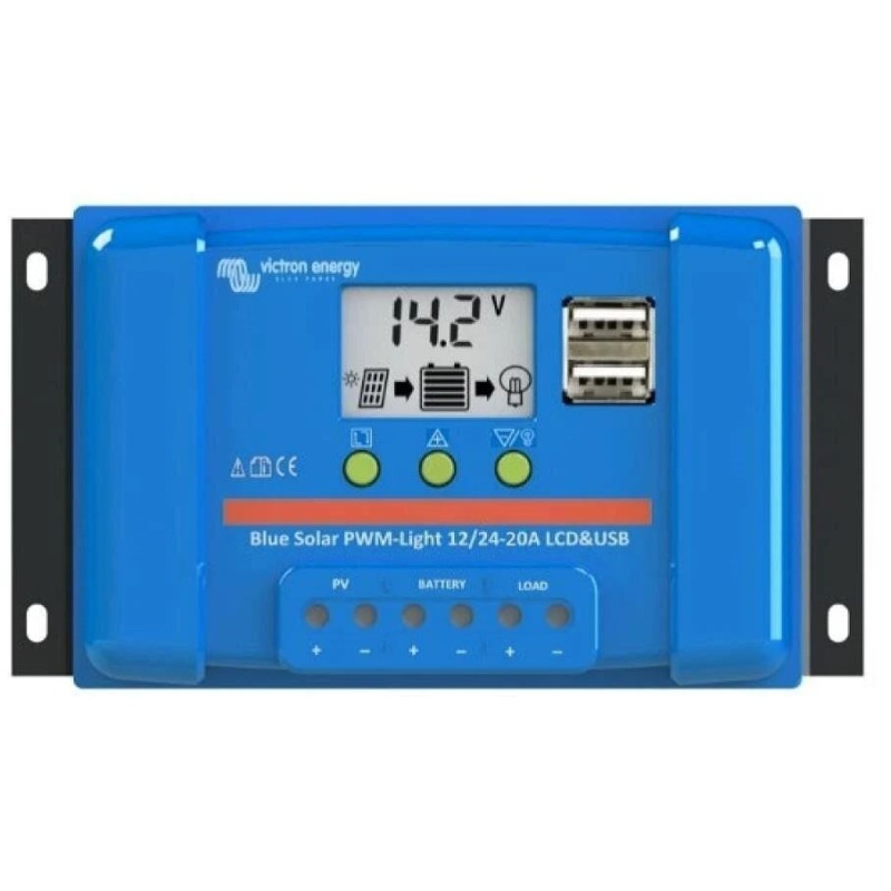 Victron Energy PWM-LCD&USB 12/24V-20A