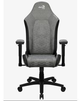 Fotel AEROCOOL CROWN AeroSuede Stone Grey