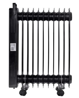 Elektryczny grzejnik olejowy 2500W Wi-Fi Czarny 11