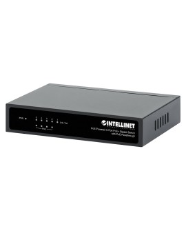 INTELLINET SWITCH GIGABIT 5XPOE PASSTHROUGH ZASILANY POE LUB AC, 68W 561082