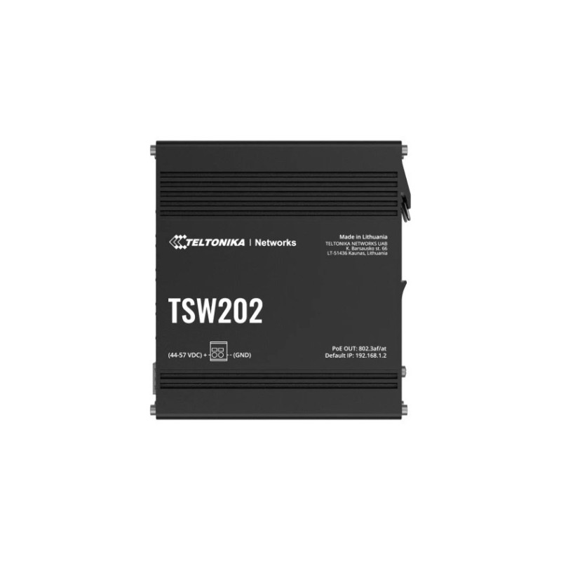 Teltonika TSW202 Switch 8x RJ45 1Gb, 2x SFP L2 POE+