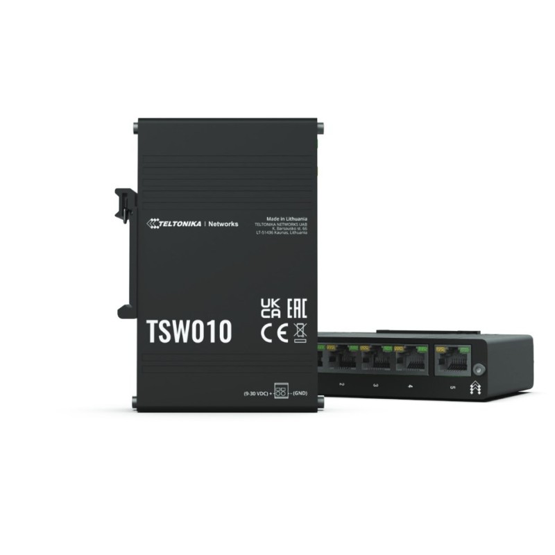 Switch TELTONIKA TSW010 5x RJ45 100Mb/s PoE Black