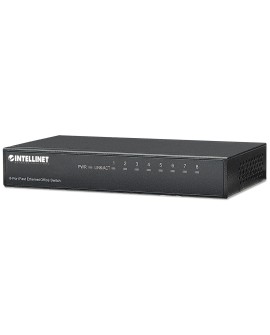 Intellinet 8-Port Fast Ethernet Office Switch Fast Ethernet (10/100) Czarny