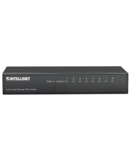 Intellinet 8-Port Fast Ethernet Office Switch Fast Ethernet (10/100) Czarny