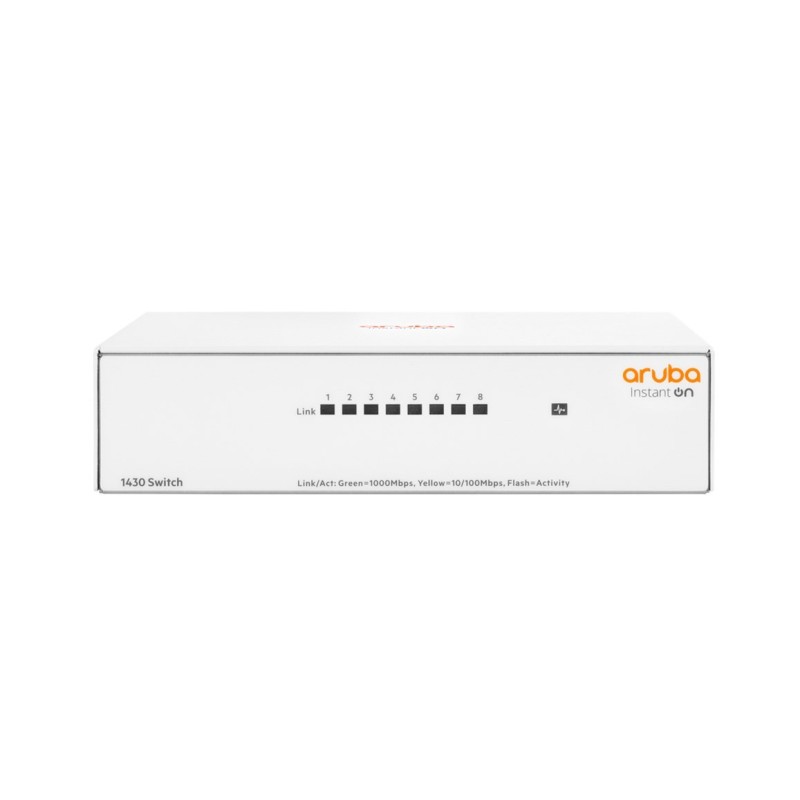 Aruba Instant On 1430 8G Nie zarządzany L2 Gigabit Ethernet (10/100/1000) Biały