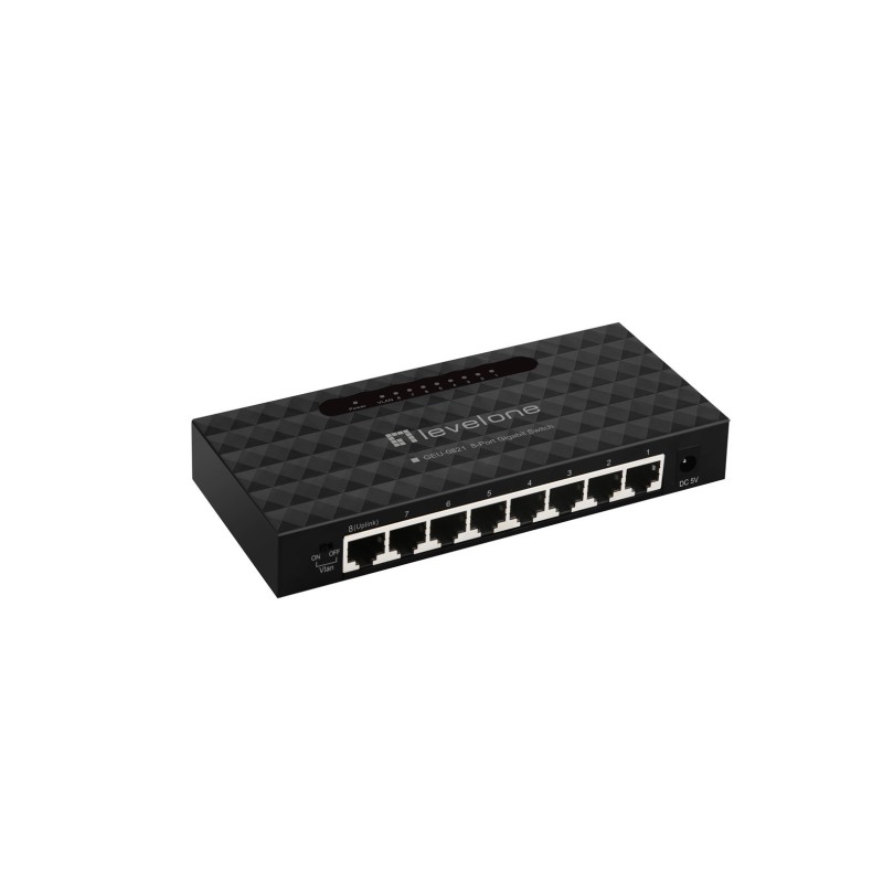 LevelOne GEU-0821 łącza sieciowe Zarządzany Gigabit Ethernet (10/100/1000)
