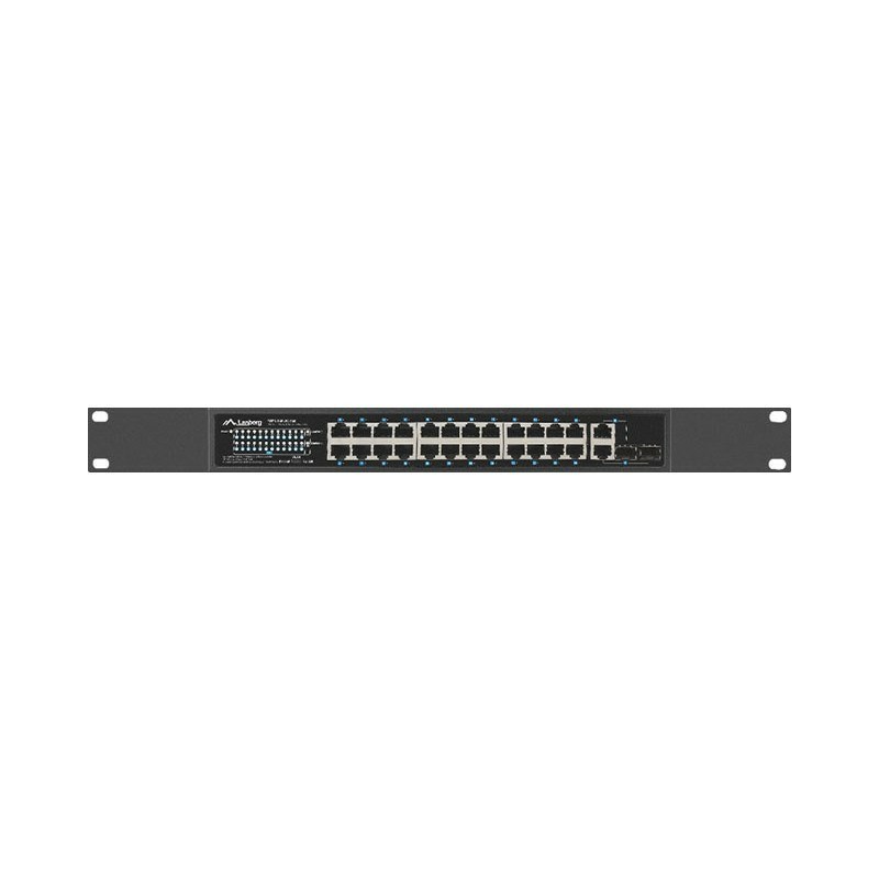 LANBERG SWITCH RACK 19" RSFE-24P-2C-360 24X 100MB POE+/2X COMBO GIGABIT 360W