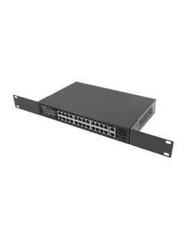 LANBERG SWITCH RACK 19" RSFE-24P-2C-360 24X 100MB POE+/2X COMBO GIGABIT 360W