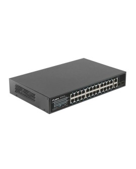 LANBERG SWITCH RACK 19" RSFE-24P-2C-360 24X 100MB POE+/2X COMBO GIGABIT 360W