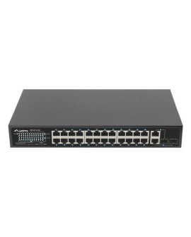 LANBERG SWITCH RACK 19" RSFE-24P-2C-360 24X 100MB POE+/2X COMBO GIGABIT 360W